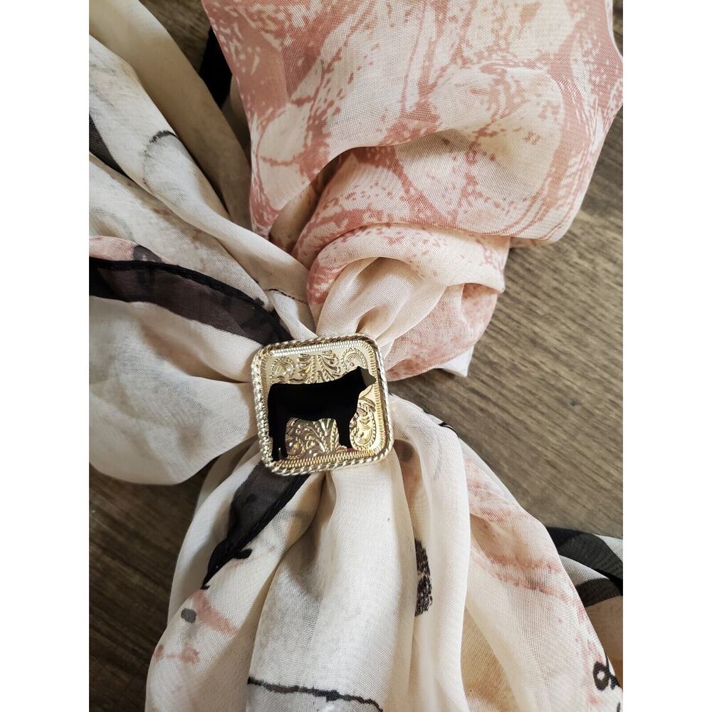 SLIDE Scarf Wild Rag Scarves Slide Western Cowgirl custom show bull ffa 4h gift